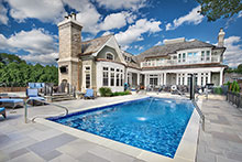 Pool & House Wide View, Distinctive Transitional 41